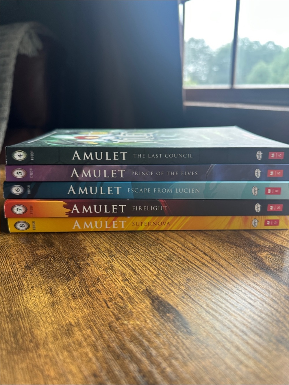 Amulet Graphic Novel books 4-8. New condition!